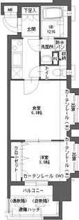 アクタス博多Vタワー2番館【2階】の間取り