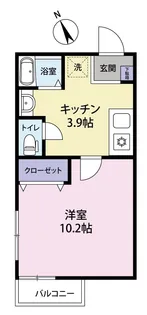 FKハイツ【2階】の間取り