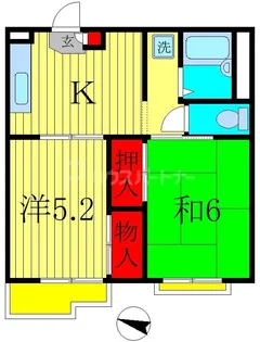 エステート新松戸【2階】の間取り