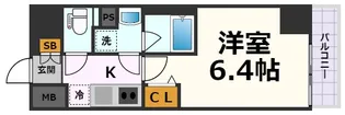 ディアレイシャス大須観音III【4階】の間取り