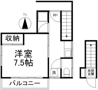 ベルディ河原【2階】の間取り