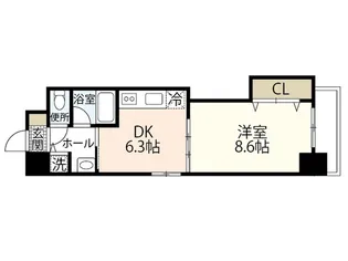 プレシャス・コーホー【8階】の間取り