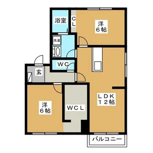 フレグランス西尾張部 C棟【1階】の間取り
