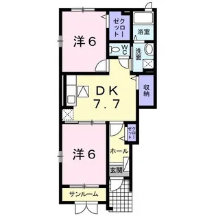 フェリチタ【1階】の間取り