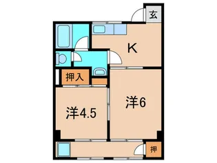 ラ ポール伊丹【2階】の間取り