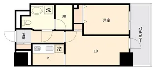 ドゥーエ幡ヶ谷【16階】の間取り