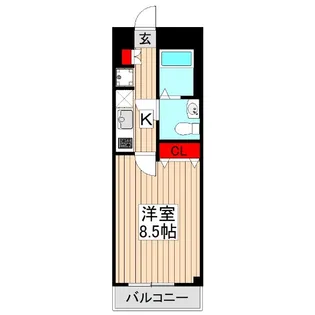 ドゥーエ成増【4階】の間取り