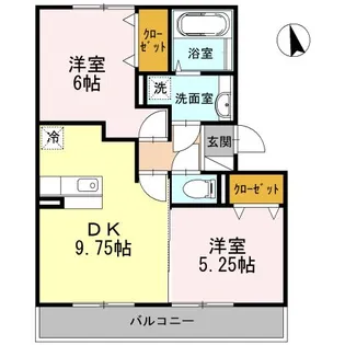 アムール【2階】の間取り