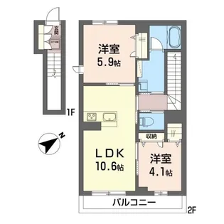エスポワール【2階】の間取り