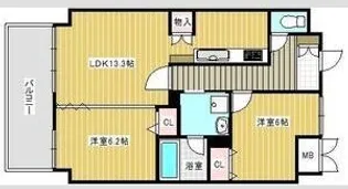 スカイヒルズST【2階】の間取り