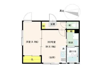 ハーモニーテラス大森II【3階】の間取り