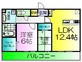 ムーラン ア ヴァンC棟【3階】の間取り