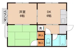 川原代コーポ【2階】の間取り