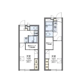 サザンガーデン【1階】の間取り