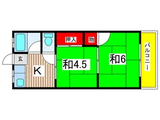 むさし荘【2階】の間取り