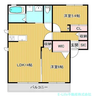 ルナパーク長嶺II【1階】の間取り