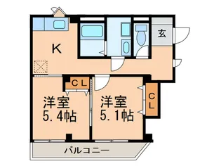 ラペッシュ【1階】の間取り