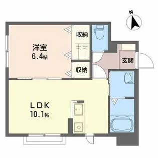 シャーメゾンモルダウB【1階】の間取り
