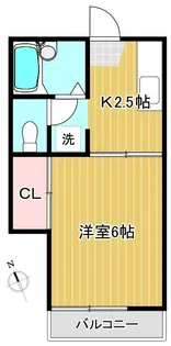 ハイム大橋【1階】の間取り