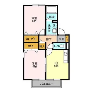 マミセントラルハイツE【1階】の間取り