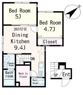 セブンパレス【2階】の間取り