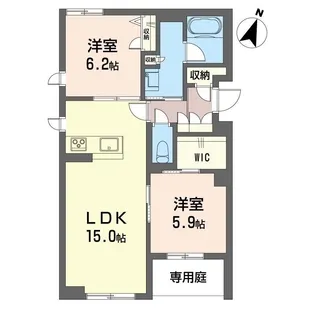 クレアトゥール アネックス【1階】の間取り