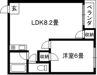 おしゃれ館新森【2階】の間取り