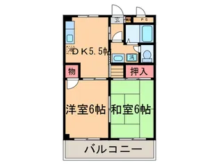 ドミ-ル幸【3階】の間取り