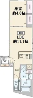 ReveResidence高輪【1階】の間取り