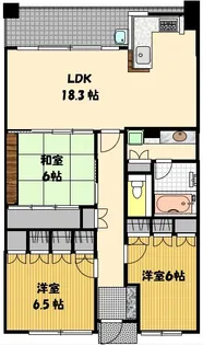 サーパス平野町【3階】の間取り