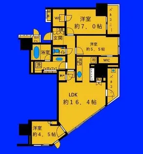 ブランズ横浜【12階】の間取り