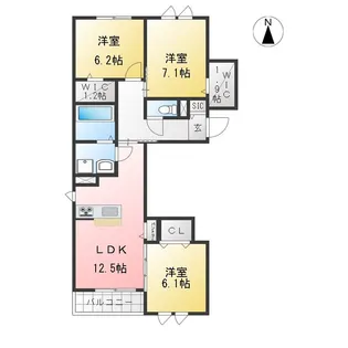 LA・room 栄【3階】の間取り