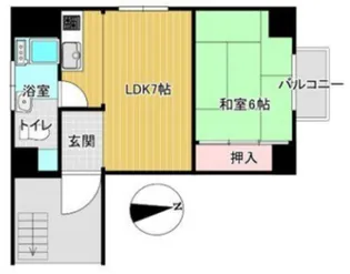 滝沢ビル【4階】の間取り
