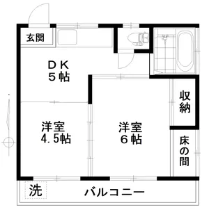 コーポ田中【2階】の間取り