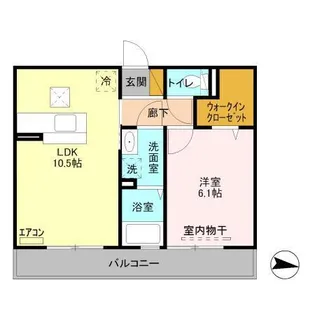 ロチュス【1階】の間取り