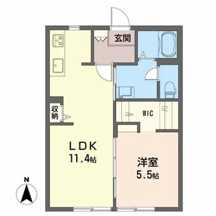 フレグランス広畑 B【1階】の間取り