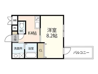 セレナーデ東雲本町【1階】の間取り