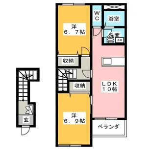 エクセルハイツ【2階】の間取り