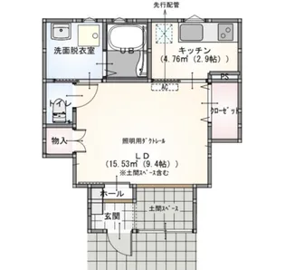s.a.box寺家C棟【1階】の間取り