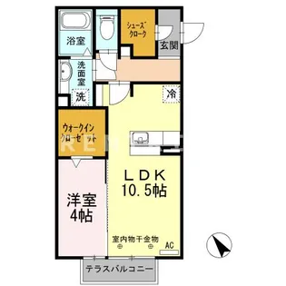アヴニールN【2階】の間取り