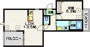 バニヤンコート【2階】の間取り