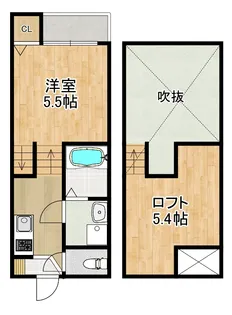 modern palazzo 西時津【2階】の間取り