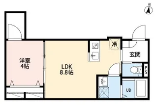 SOLARE 元町【1階】の間取り