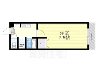 レジデンス小倉【4階】の間取り