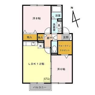 ボナールコート【2階】の間取り