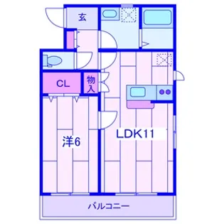 Bonheur E【1階】の間取り