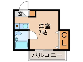 グラシウK【3階】の間取り