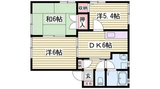 フォレスト浜の宮A棟【1階】の間取り