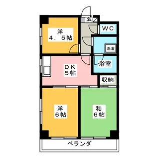 ヒルサイドテラス【3階】の間取り