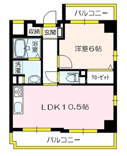 パルグレイス鴫野【3階】の間取り